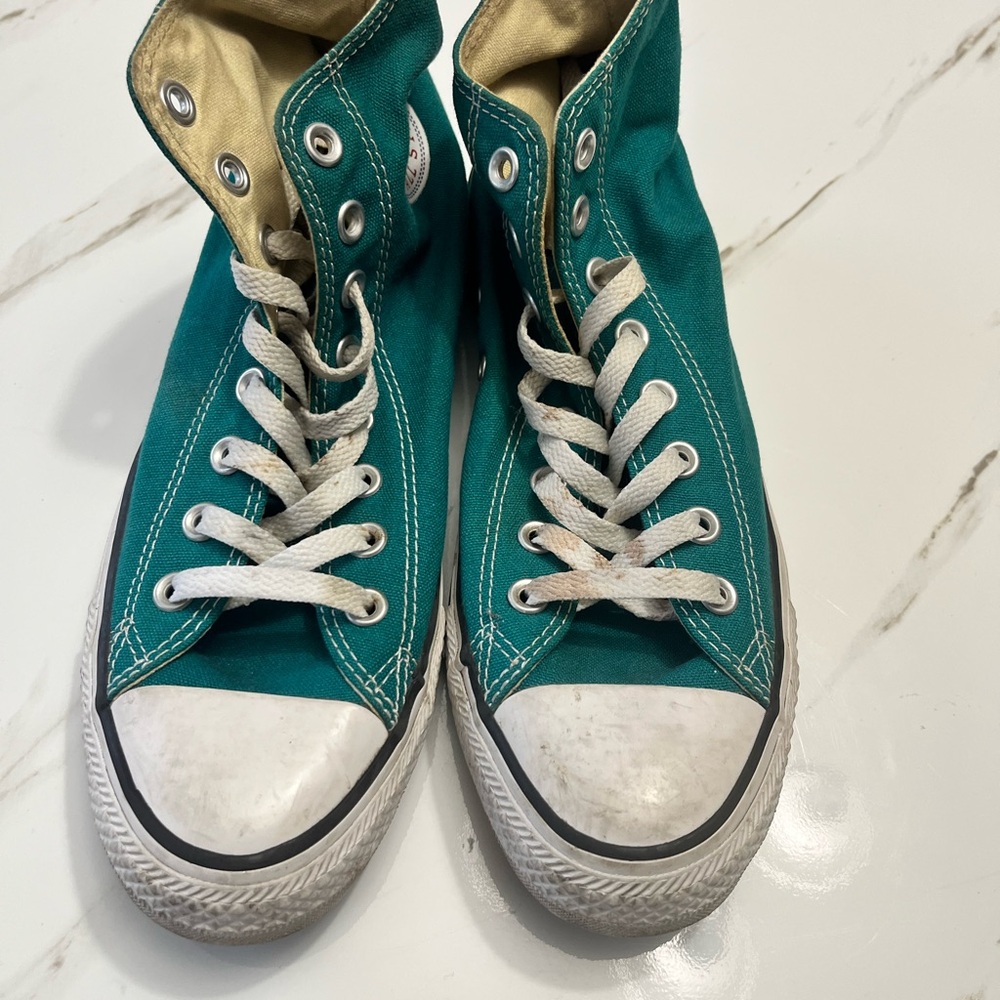 Teal High-Top Converse